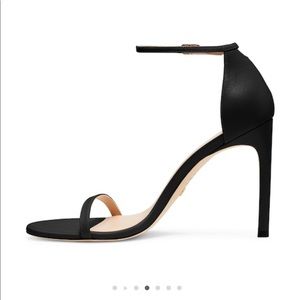 Stewart Weitzman NUDISTSONG STRAP SANDAL, Black